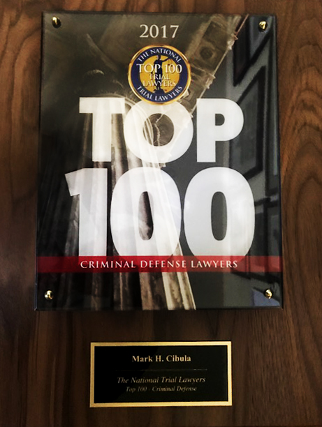 Mark Cibula National Trial Lawyers Top 100 Award