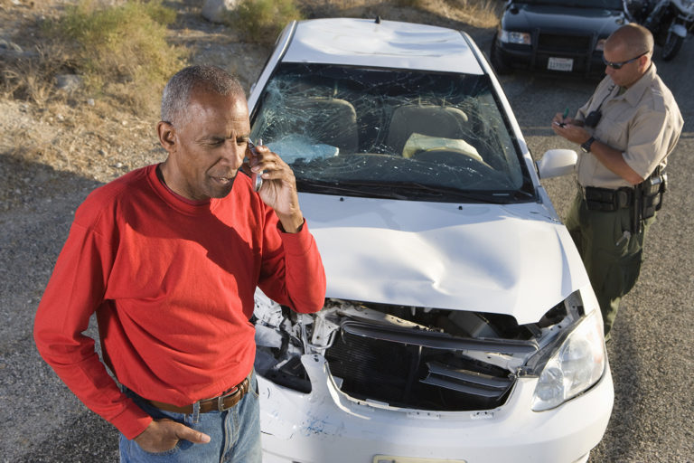 elderly man calls dui attorney after collision